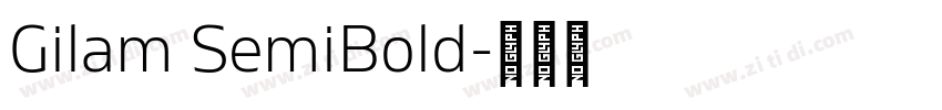 Gilam SemiBold字体转换